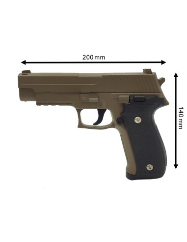 Pack réplique airsoft G.26 style P226 Tan (Galaxy)
