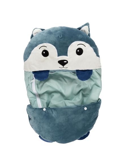 Sac de Couchage Loup avec Oreiller Intégré / Dimensions : 50 x 130 cm