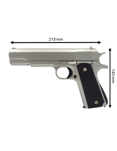 Réplique airsoft Style 1911 Silver (Galaxy)