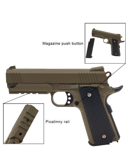 Pack réplique airsoft style Hi-Capa 4.3 (Galaxy)