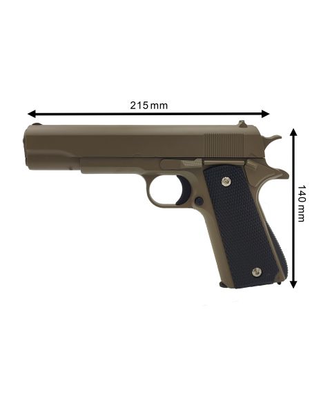 Pack réplique airsoft Style 1911 Tan (Galaxy)