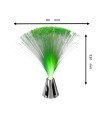 Lampe Fibre Plastique / Illuminée en Plusieurs Couleurs / Dimensions: 33 x 8 cm
