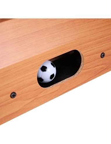 Jeu De Table Baby-Foot avec 2 Panneaux de Score et 2 Balles / Matière : Bois, Métal et Plastique Haute Résistance / Dimensions :