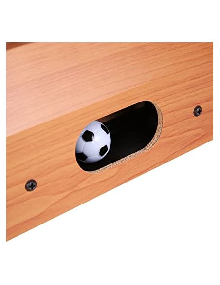 Jeu De Table Baby-Foot avec 2 Panneaux de Score et 2 Balles / Matière : Bois, Métal et Plastique Haute Résistance / Dimensions :