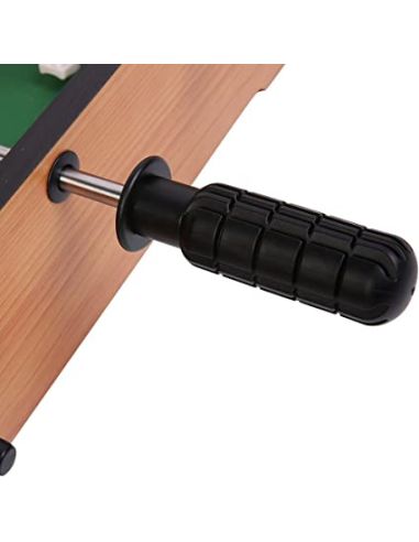 Jeu De Table Baby-Foot avec 2 Panneaux de Score et 2 Balles / Matière : Bois, Métal et Plastique Haute Résistance / Dimensions :