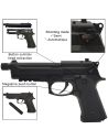Réplique airsoft M9 Mosfet Électrique Noir (Cyma)