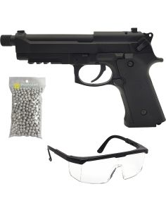 Pack réplique airsoft M9 Mosfet Électrique Noir (Cyma)