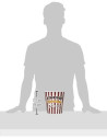 Seau à Popcorn / Matière : Plastique / Dimensions : 17,5 x 17,5 cm