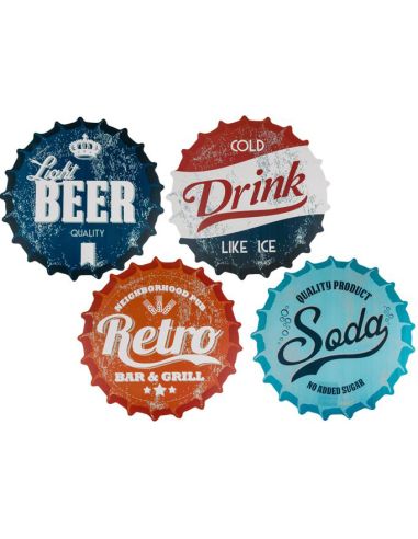 4 Sets de Table Vintage / Thème Capsule Soda / Dimensions : 38 x 38 cm