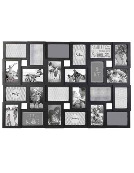Cadre Photo Multiple Pêle-mêle  24 Vues - Dimensions :  86 x 57 x 3 cm.
