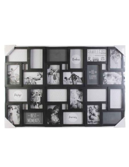 Cadre Photo Multiple Pêle-mêle  24 Vues - Dimensions :  86 x 57 x 3 cm.