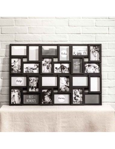Cadre Photo Multiple Pêle-mêle  24 Vues - Dimensions :  86 x 57 x 3 cm.
