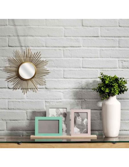 Cadre Photo Multiple Pêle-mêle  3 Vues en Bois sur Support Modulable / Dimensions : 44 x 18 cm