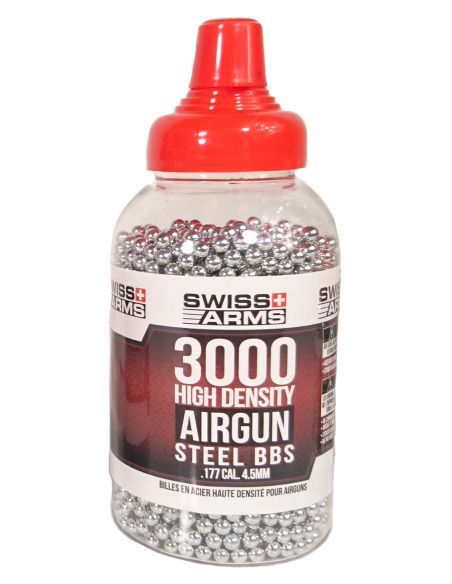 Billes acier Argenté 4.5mm bouteille de 3000BBs