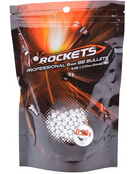 Sachet 1000 billes airsoft Rockets™ 0,20gr.