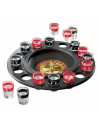 Jeu à Boire / Roulette avec 16 Verres et 2 Boules / Dimensions : 29,5 x 6 cm