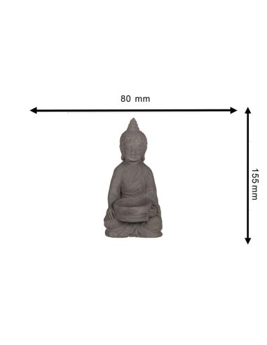 Objet de Décoration / Bougeoir Bouddha pour Bougie Chauffe-Plat / Dimensions : 15,5 x 8 x 9 cm
