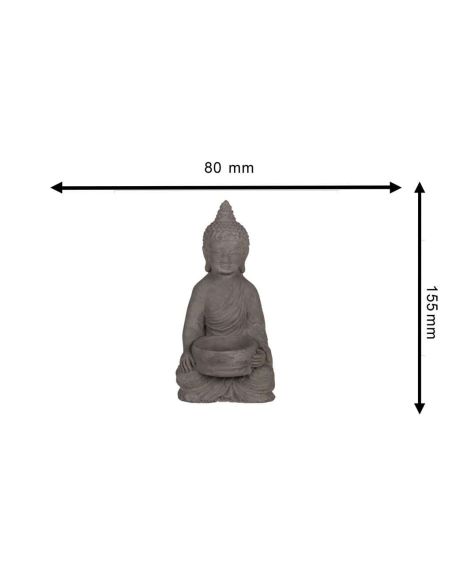 Objet de Décoration / Bougeoir Bouddha pour Bougie Chauffe-Plat / Dimensions : 15,5 x 8 x 9 cm