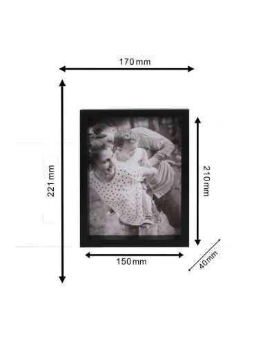 Lot de 3 Cadres Photo Encastrables / Dimensions : 15x21 cm - 13x18 cm - 10x15 cm