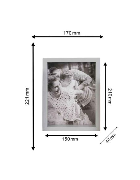 Lot de 3 Cadres Photo Encastrables / Dimensions : 15x21 cm - 13x18 cm - 10x15 cm