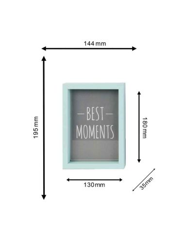 Lot de 3 Cadres Photo Encastrables / Dimensions : 15x21 cm - 13x18 cm - 10x15 cm