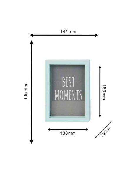 Lot de 3 Cadres Photo Encastrables / Dimensions : 15x21 cm - 13x18 cm - 10x15 cm