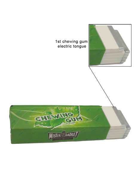 Chewing-gum Électrique Petite Décharge - Dimensions : 7,8 x 2 x 1,2 cm