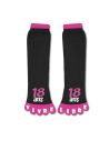 Chaussettes Orteils "18 ANS VIVRE LIBRE" Imprimé en Relief - Taille Unique