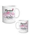 Mug "Maman Tu es la Meilleure du Monde" - Dimensions : 11,5 x 8 x 9,7 cm