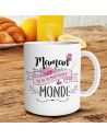 Mug "Maman Tu es la Meilleure du Monde" - Dimensions : 11,5 x 8 x 9,7 cm