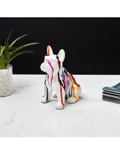 Bulldog Multicolore en Céramique / Hauteur 20 cm 2