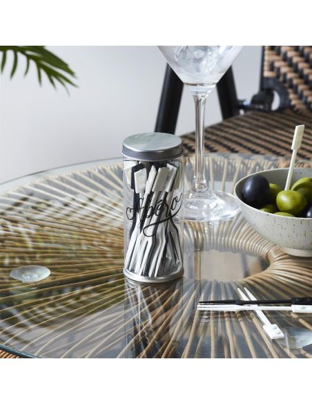 Lot de 36 Pics Apéro Réutilisables / Matière : Plastique Haute Résistance