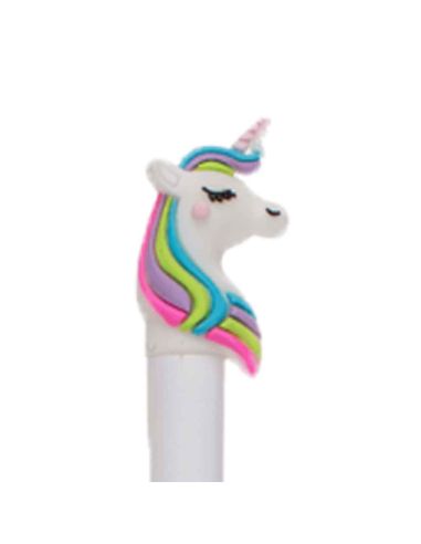 Stylo à Bille Fantaisie Licorne  / Encre Bleue / Avec Capuchon