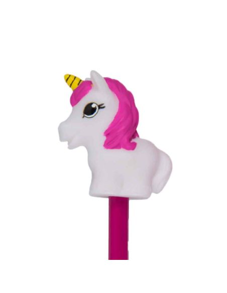 Crayon à Papier avec rehausse Licorne  / Dimensions : 21 x 4 cm