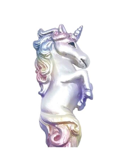 Stylo à Bille Fantaisie Licorne en Polyrésine / Encre Noire / Avec Capuchon