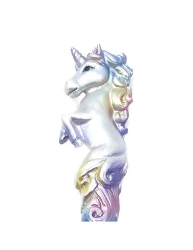 Stylo à Bille Fantaisie Licorne en Polyrésine / Encre Noire / Avec Capuchon