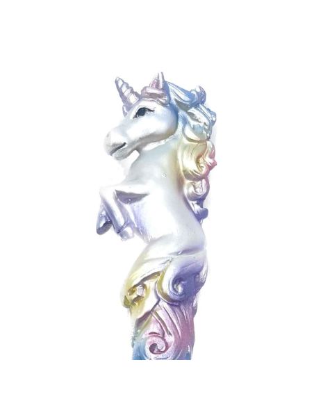 Stylo à Bille Fantaisie Licorne en Polyrésine / Encre Noire / Avec Capuchon
