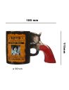Tasse (Mug) Noire Poignée Révolver Billy The Kid / Dimension : 18,5 x 9 x 11,5 cm