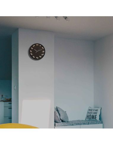 Horloge Murale avec Motif Dés à  jouer / Diamètre : 30,5 cm