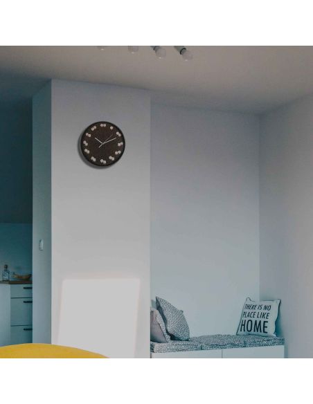 Horloge Murale avec Motif Dés à  jouer / Diamètre : 30,5 cm