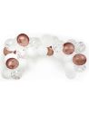 Kit Arche Ballons Blancs Roses & Trenpasrents - Dimension : 3 mètres