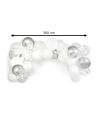 Kit Arche Ballons Blancs & Argents - Dimension : 3 mètres