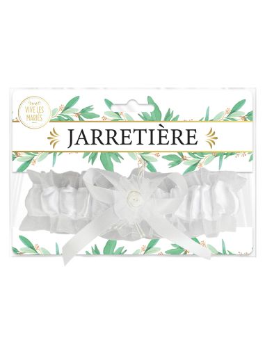 Jarretière de Mariée Blanche - Taille unique