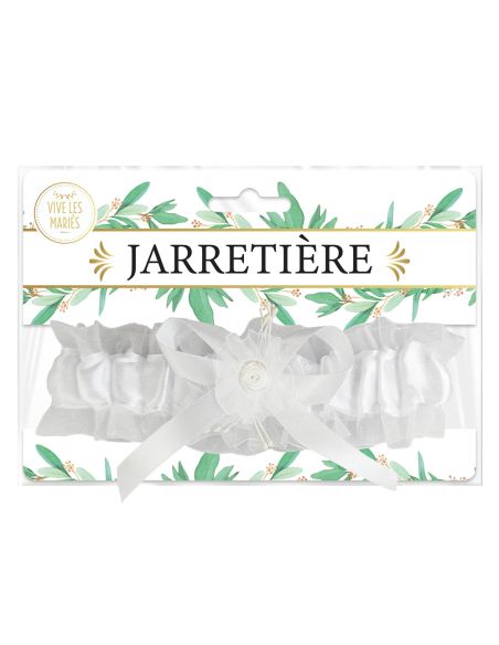 Jarretière de Mariée Blanche - Taille unique