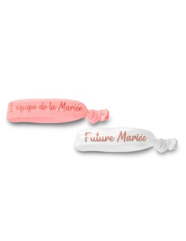Lot Bracelets pour EVJF - 6 roses et 1 Blanc - Taille Unique
