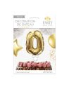 Accessoire Fêtes / Ballon Doré Décoration Gâteau Chiffre 0 / Dimension : 15 x 10 cm