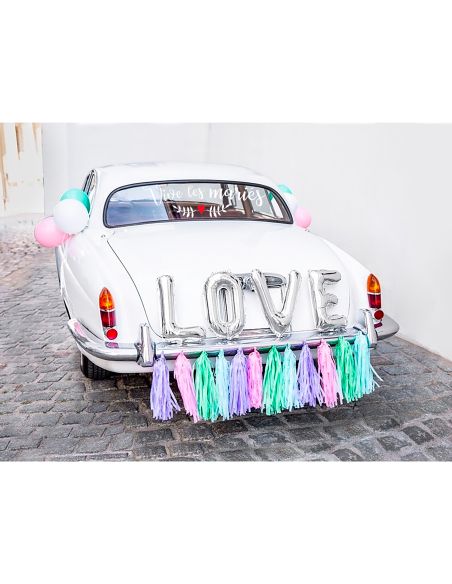 Sticker de Vitre Voiture "Vive les mariés" - Dimensions  74 x 24 cm