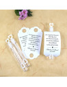 Lot de 6 Tubes Bulles à Savon pour Mariage - Dimensions : 10,5 x 1 x 1 cm