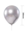 Sachet de 25 Ballons Argentés - Dimensions : 30 x 30 cm