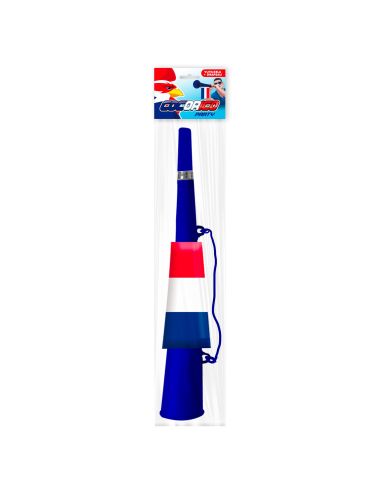 Vuvuzela avec Drapeau de la France - Dimensions : 36 x 5,5 cm